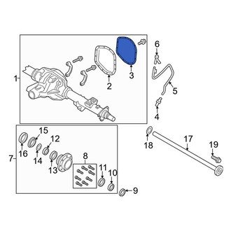 Ford OE - Axle Housing Cover Gasket