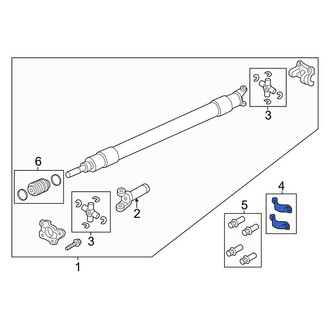 Ford OE - Rear Drive Shaft Center Support