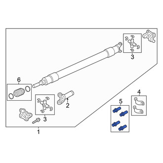Ford OE - Drive Shaft Center Support Bolt