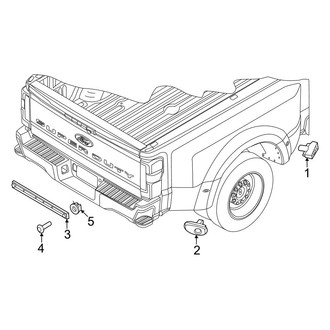 Ford OE - Rear Lamps - Marker & Signal Lamps (Regular Cab / SuperCab / Crew Cab)