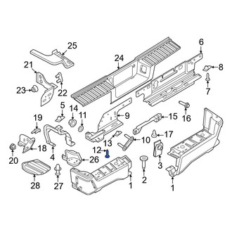 Ford OE - Bumper Face Bar Reinforcement Beam Bolt