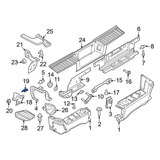 Ford OE - Bumper Face Bar Reinforcement Beam Bolt