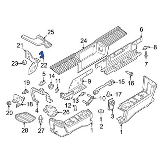 Ford OE - Bumper Face Bar Reinforcement Beam Bolt