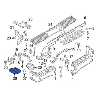 Ford OE - Rear Right Bumper Step Pad