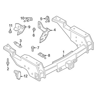 Ford OE - Rear Bumper - Trailer Hitch Components (Regular Cab / SuperCab / Crew Cab)