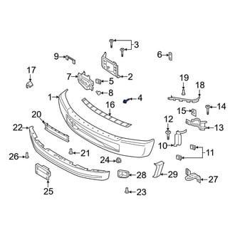 Ford OE - Bumper Face Bar Mount Nut