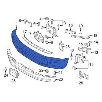 Ford OE - Front Bumper Face Bar