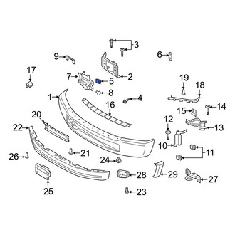 Ford OE - Bumper Face Bar Mount Nut