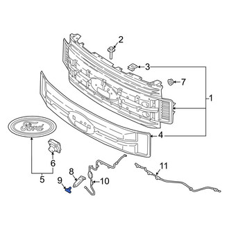 Ford OE - Front Headlight Washer Cover