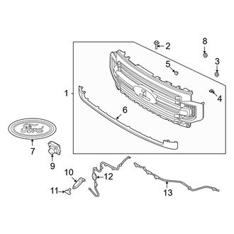Ford OE - Grille & Components (Regular Cab / Crew Cab)