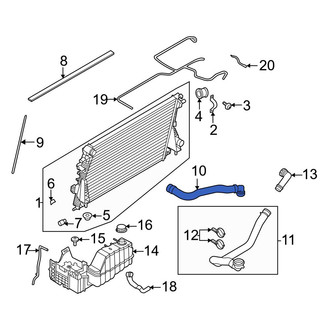 Ford OE - Upper Radiator Coolant Hose
