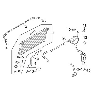 Ford OE - Upper Radiator Coolant Hose C-Clip