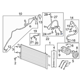 Ford OE - A/C Refrigerant Line Seal Kit
