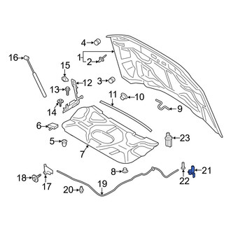 Ford OE - Front Hood Release Handle