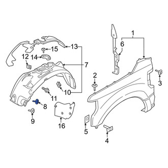 Ford OE - Fender Liner Bolt