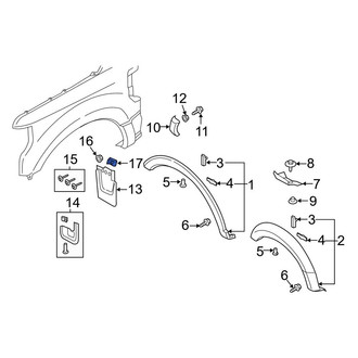 Ford OE - Center High Mount Stop Light Nut
