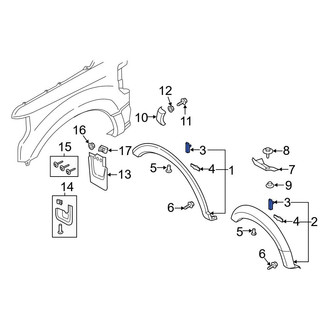 Ford OE - Fender Flare Clip