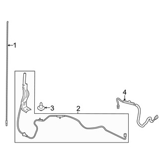 Ford OE - Electrical - Antenna (W/O Sync), (Crew Cab)