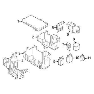 Ford OE - Electrical - Fuse & Relay (Engine Compartment), (Regular Cab / Crew Cab)