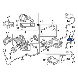 Ford OE - Engine Oil Filter Adapter