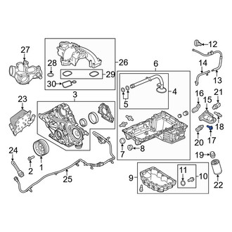 Ford OE - Engine Oil Filter Adapter Bolt