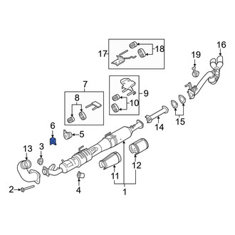Ford OE - Exhaust System Hanger Bracket