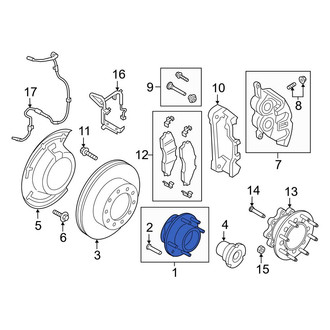 Ford OE - Front Wheel Bearing and Hub Assembly