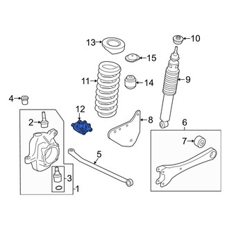 Ford OE - Front Lower Coil Spring Insulator