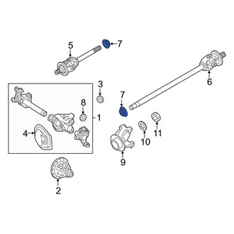Ford OE - Front Inner Drive Axle Shaft Housing Seal