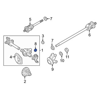 Ford OE - Front Inner Drive Axle Shaft Housing Seal