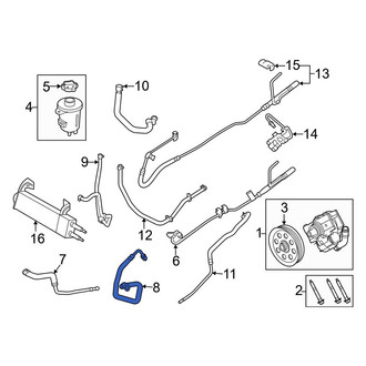 Ford OE - Upper Brake Hydraulic Hose