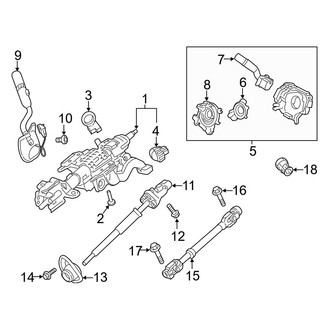 Ford OE - Steering Column Assembly (Manual Adjust), (Crew Cab)