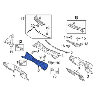 Ford OE - Front Cowl Panel