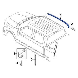 Ford OE - Left Roof Molding