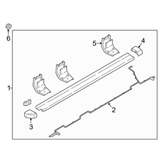 Ford OE - Cab - Running Board (Production, Illuminated), (XL / XLT Regular Cab)