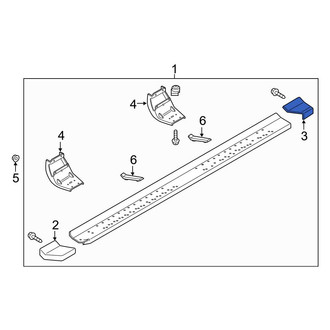 Ford OE - Rear Right Running Board End Cap