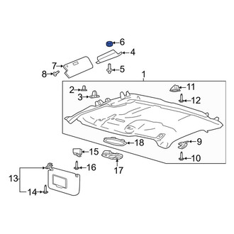 Ford OE - Inner Radiator Shutter Assembly Nut