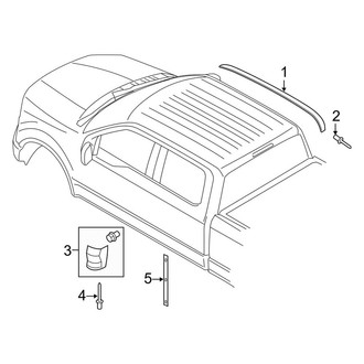 Ford OE - Cab - Exterior Trim (King Ranch / Lariat / Limited / Platinum / XL / XLT Crew Cab)