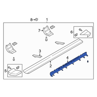 Ford OE - Right Running Board Reinforcement