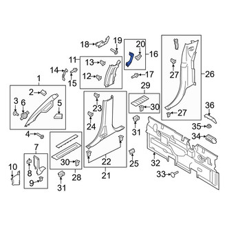 Ford OE - Right Interior Grab Bar