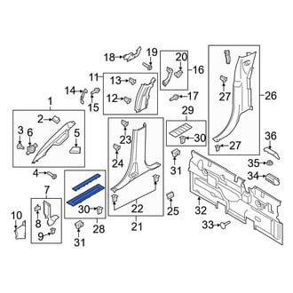 Ford OE - Front Right Door Sill Plate