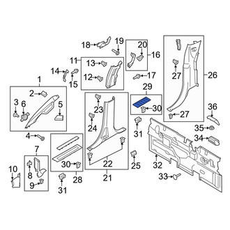 Ford OE - Front Right Door Sill Plate