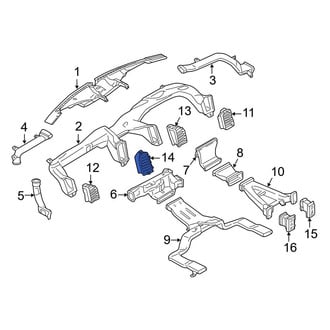 Ford OE - Left Inner Dashboard Air Vent