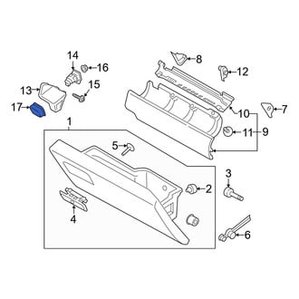 Ford OE - Front Glove Box Lock Kit