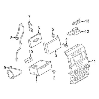 Ford OE - Instrument Panel - Sound System (Receivers & Controls, With Sync III), (Crew Cab)