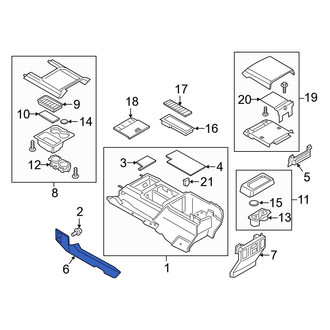 Ford OE - Left Console Trim Panel