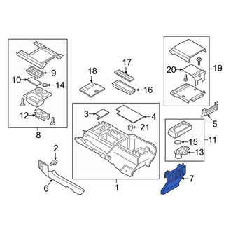 Ford OE - Front Console Trim Panel
