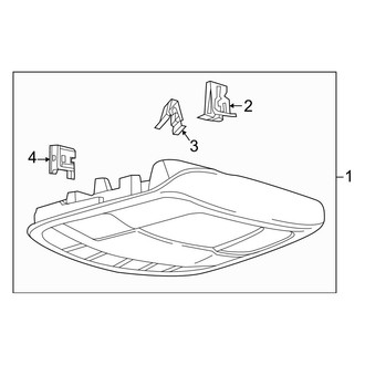 Ford OE - Overhead Console (Full Length, With Medium Length Console), (Regular Cab / Crew Cab)
