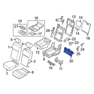 Ford OE - Front Forward Seat Armrest Cup Holder
