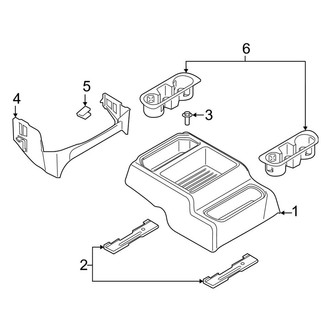 Ford OE - Front Console (Consolette), (Crew Cab)